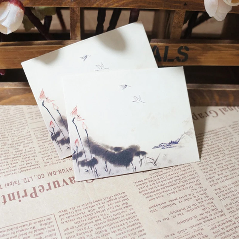 

10pcs/lot High Quality Mini Small Envelope Vingte Chinese Wind Dutch Encyclopedia 9.8*7.5cm
