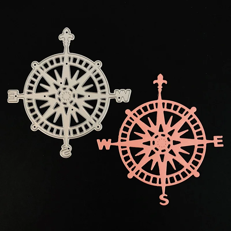 

FEESTIGO Compass Metal Cutting Dies Stencil For DIY Scrapbooking Photo Album Card Paper Embossing Craft Dies Cut New Arrival