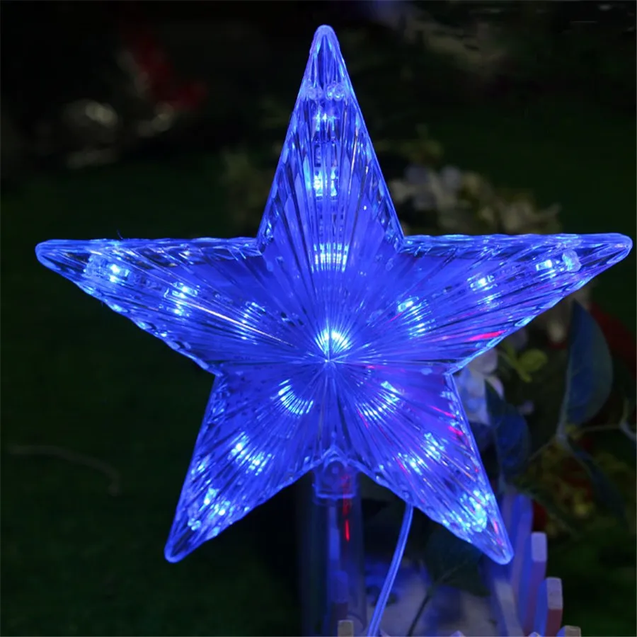 

8 Modes Play LED Star Light 20CM Big Star Waterproof LED Single String Light AC110V 220V Hang on Christmas Tree Decoration Light