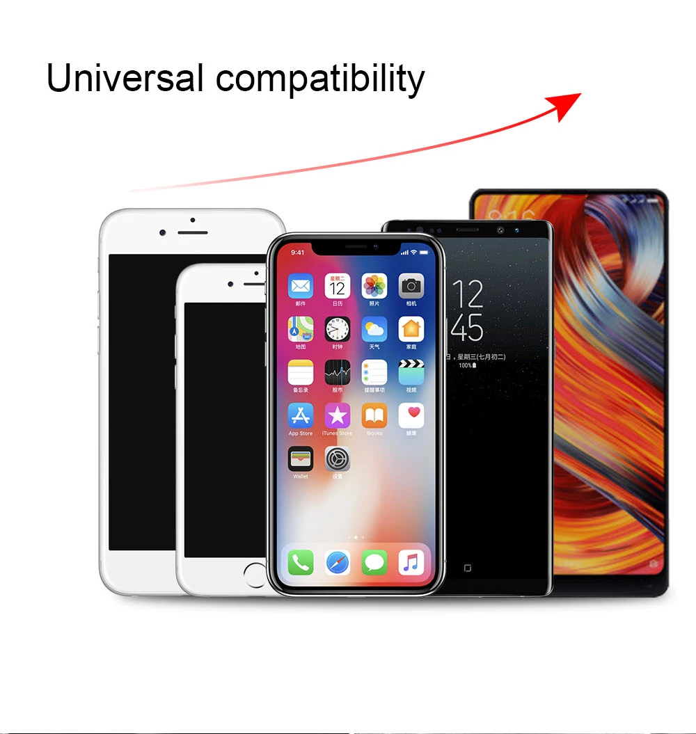 NYFundas Q1 360 Degree Rotation Car Wireless Charger For iphone X 8 8Plus Note 9 8 7 5 Folding Sensor Charging Phone Pad Docking (4)