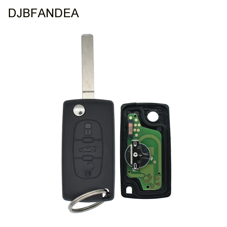 DJBFANDEA 3 кнопочный дистанционный ключ для Peugeot 207 407 306 Partner ect CE0523 VA2 Blade | Автомобили и