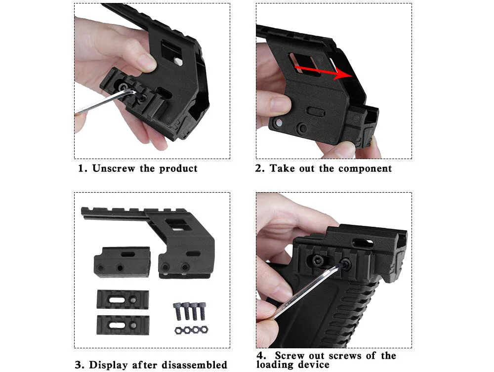 Тактический пистолет Glock рельсовая база система загрузки пистолет Карабин Комплект быстрая Перезагрузка Glock крепление для Glock серии G17 18 19