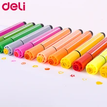 Для кулинарно-деликатесной продукции моющиеся цвет ручка набор 12/18/24/36 цветов с печатью kawaii милые маркер для рисования для детей долговечность и безопасность при использовании в акварельных ручек