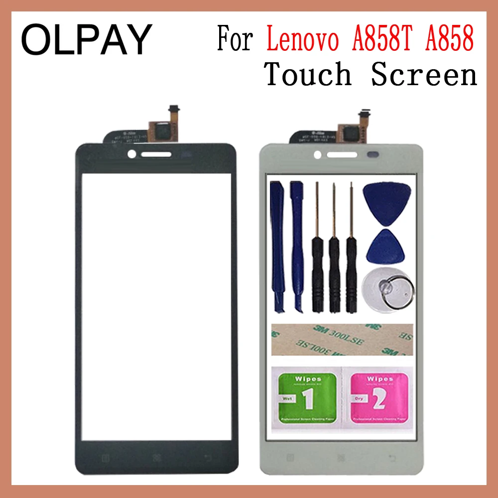 OLPAY 5 0 ''Новый датчик сенсорной панели для Lenovo A858T A858 сенсорный экран Переднее