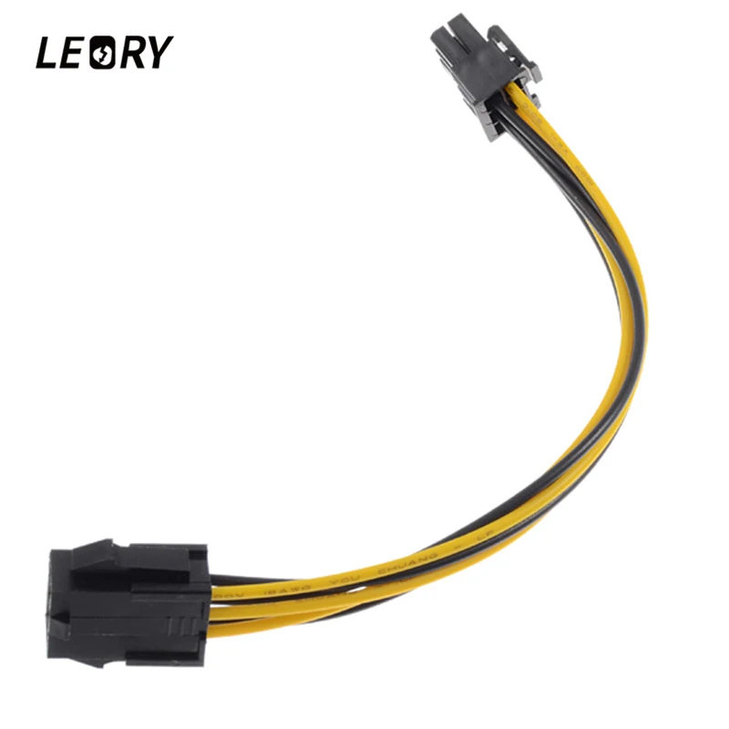 LEORY 6 pin мини PCIe Мощность Мужской до PCI e женский кабель|pci-e power|cable powerpci-e power cable |