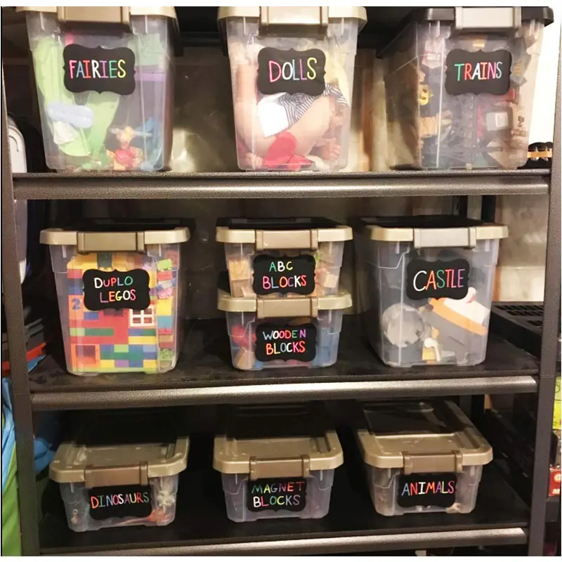 Etiquetas de Vidro Grande Quadro Negro Adesivo Artesanato Cozinha Jar Organizador Removível Blackboard Etiquetas Papelaria Escritório 18 Pçs 3 cozinha jar organizador etiquetas de vidro removível