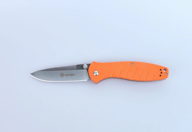 Ganzo G738 Топ Военный Складной нож 440C Лезвие G10 ручка охотничий Открытый Кемпинг выживания тактическая утилита Edc мульти инструменты - Цвет: Оранжевый