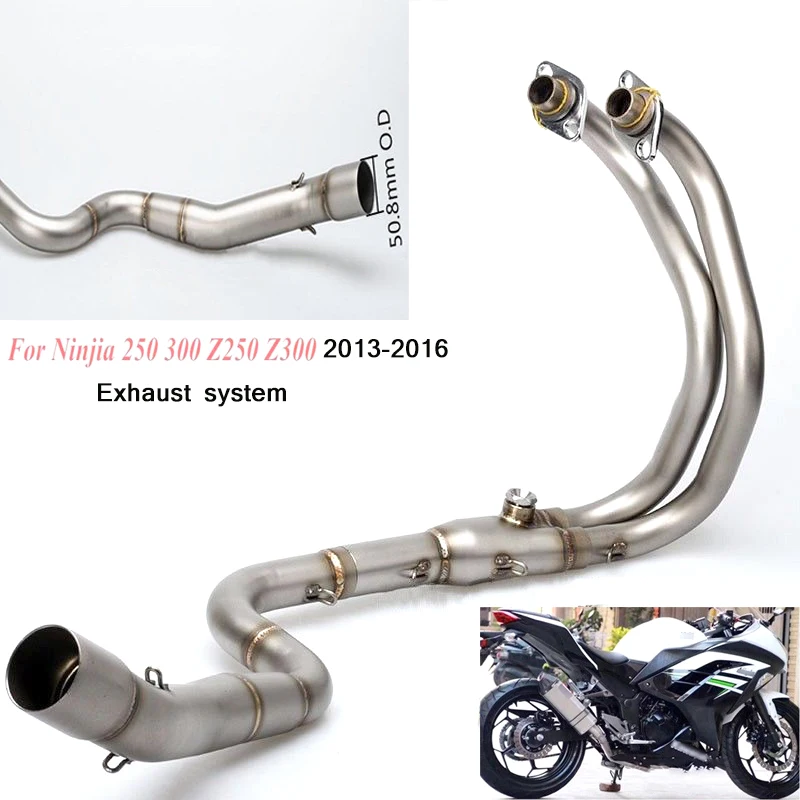 

2013 2014 2015 2016 Motorcycle Full Connecting Pipe Stainless Steel Silencer System Modified Silp on for Ninja Z250 Z300 250 300