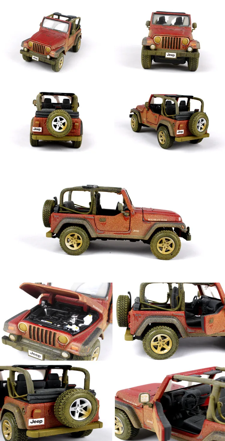 Maisto 1:24 Old Jeep Wrangler simulation alloy car model crafts decoration collection toy tools gift