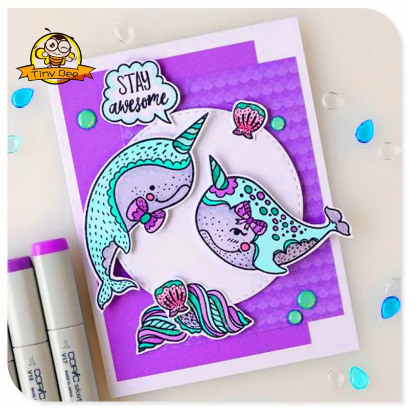 

11Pcs Dolphin Craft Dies Animal Metal Cutting Dies Cutter Stamps And Dies Crafts and Scrapbooking Die Cuts For Card Making