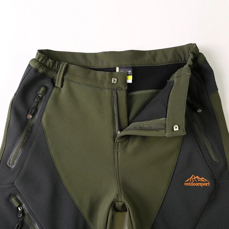 En yeson marca Otoño Invierno Pantalones de senderismo a prueba de viento polar térmica impermeable al aire libre Softshell Pantalones camping escalada trekking En yeson marca Otoño Invierno Pantalones de senderismo a prueba de viento polar térmica impermeable al aire libre Softshell Pantalones camping escalada trekking