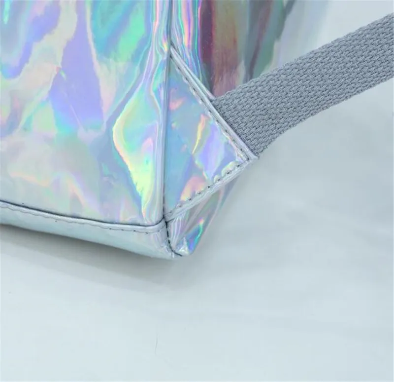 Bolsa de Escola + Bolsas de Ombro Holográfico Laser Mochila Bordado Crybaby Letras Holograma Conjunto 3 Pçs - Set 2020 10 High Quality Bolsas e Malas