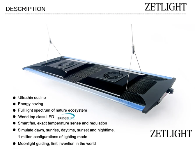 ZETLIGHT светодиодный светильник для морского аквариума, лампа для аквариума, ZT-6800, ZT-6800C, Wi-Fi, морские коралловые лампы для аквариума