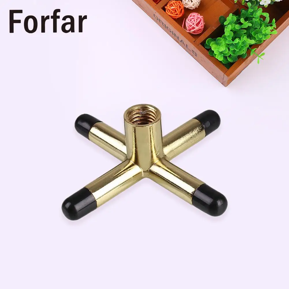 

Copper Snooker Pool Cue Cross Head Billiards Rack Bridge Rod Holder Stick