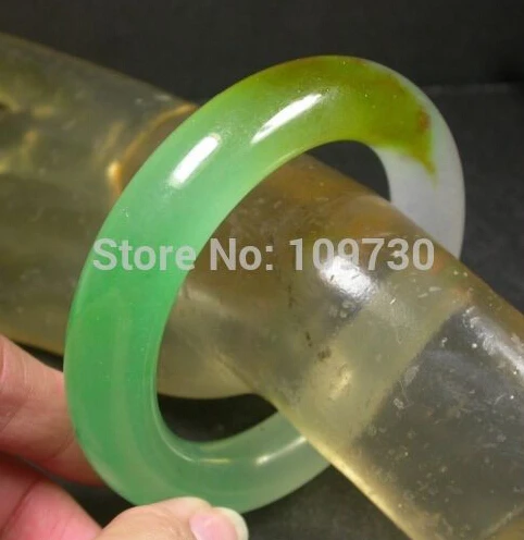 

hot sell90990 CHINESE Icy JADE Round Circle Bangle Bracelet 56 mm