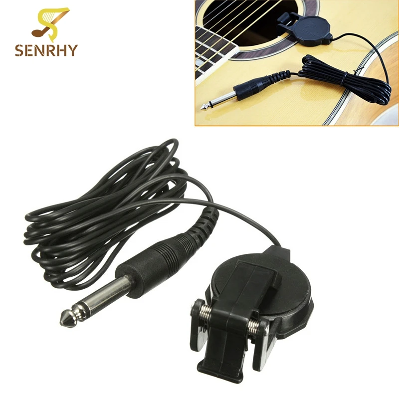 1pcs Black Guitar Clip On Acoustic Electric Guitar Pickup For Acoustic