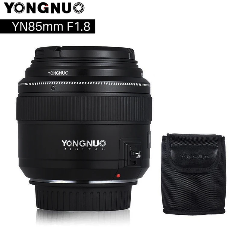 

YONGNUO 85mm f1.8 Prime Lens Full-Frame AF MF Hood Mannual Standard Fixed Focus YN85mm for Canon EOS EF Mount SLR Cameras