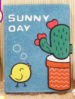 

Cute cartoon diary Fabric Felt kit Non-woven cloth Craft DIY Sewing set Felt Handwork Material DIY needlework supplies