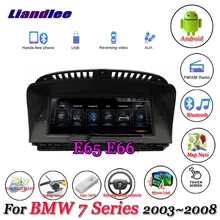 Liandlee For BMW 7 Series E65 E66 2003~2008 Support Original Car System Radio Idrive Aux Wifi BT GPS Navi Navigation Multimedia