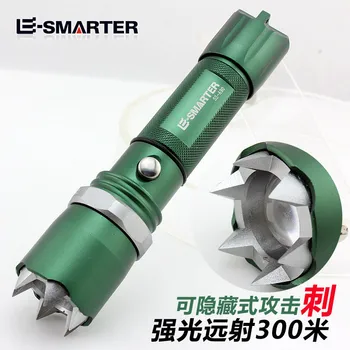 

20pcs/lot self-defense anti-wolf long-range flashlight outdoor patrol self-defense equipment highlight flashllight