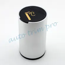 Нержавеющая Сталь автомобильный багажник сигареты пепельница держатель может пепельница салонные аксессуары серебро