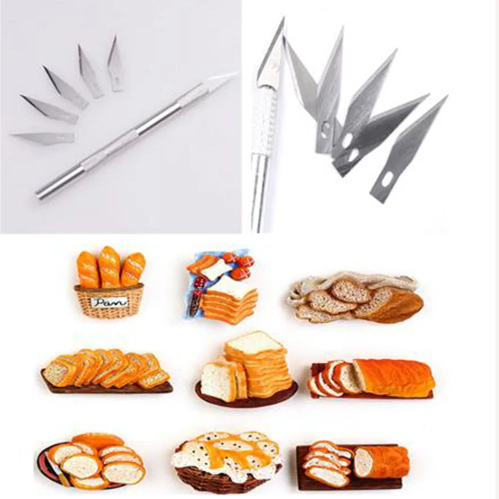 

Sculpting Gum Paste Carving Baking Pastry Tools 6pcs Blades Knife Fruit Fondant Cake Decorating Tools Kitchen helpful