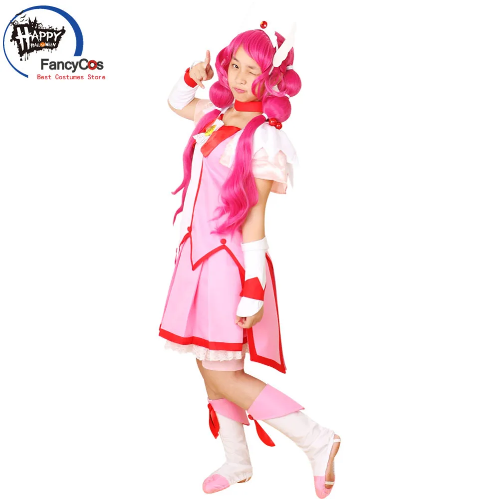 

Halloween Smile PreCure! Glitter Force Glitter Lucky Cure Happy Dress wig Cosplay Costume Adult Deluxe High Quality Custom Made