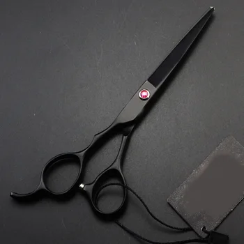 

5.5" 6" custom name Japan 440c left hand hair scissors cutting barber makas hair scissor haircut shears hairdressing scissors