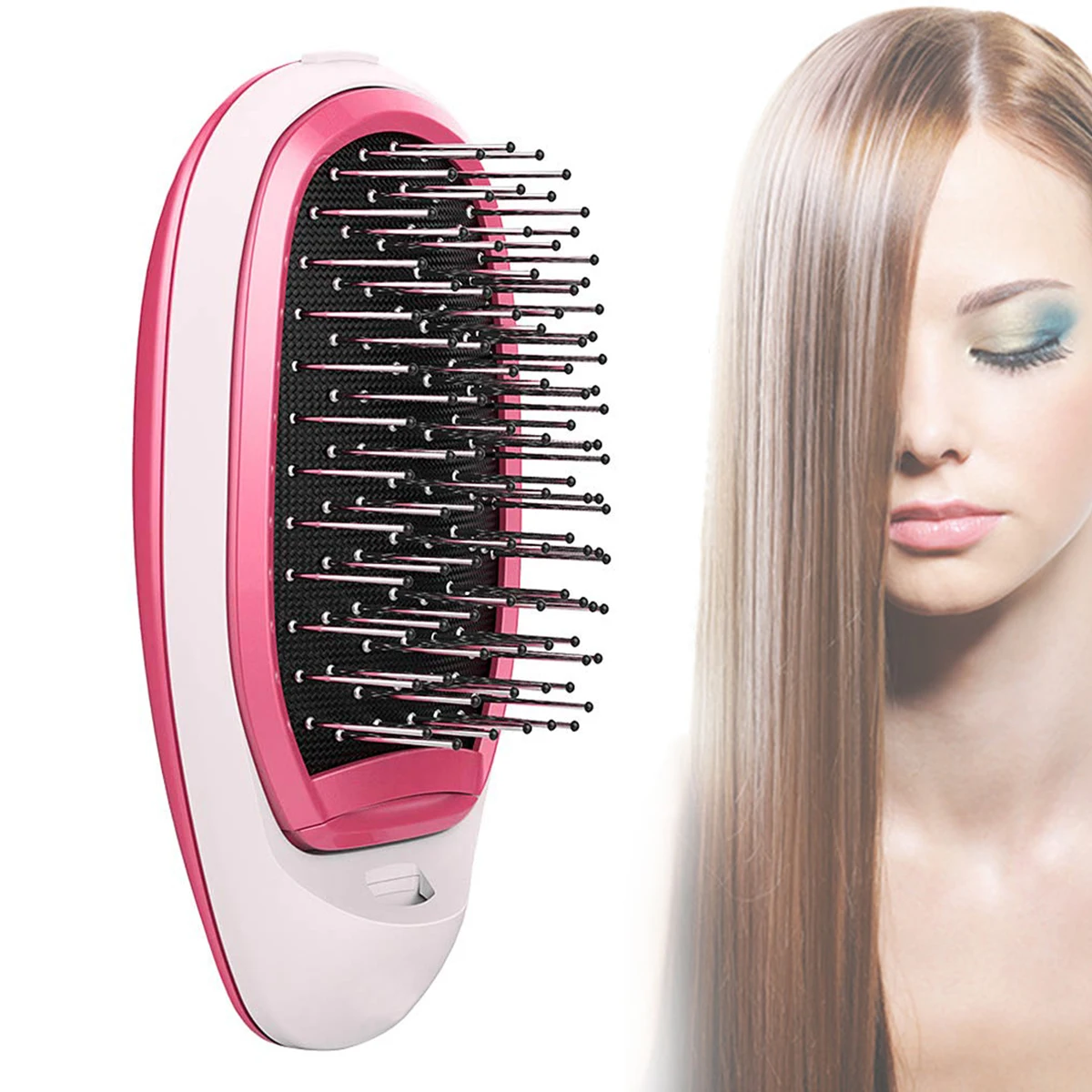 Anti Frizz Brush Magic Electric Ionic Hai Ionic Hairbrush AntiStatic Hair Brush Scalp Comb Massage Negative Ion Hair Styler