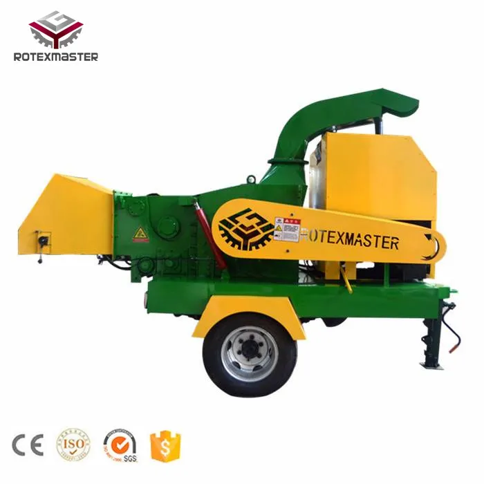 Mobile Small Diesel Wood Chipper Wood Crusher Machine For Salein Wood