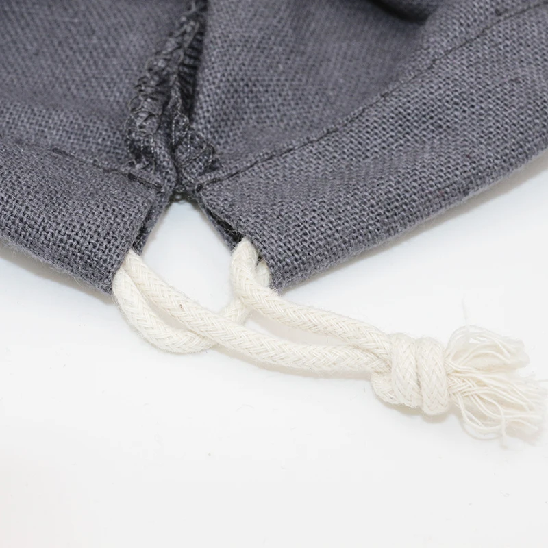 5 шт. 12.5*16.5 см mutil-цвет Джут Лен drawstring упаковка Подарочная сумка логотип печатных мешок ювелирных изделий