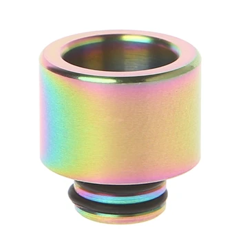 

510 Stainless Steel Rainbow Elronic Cigarette Mouthpiece Drip Tip For TFV8