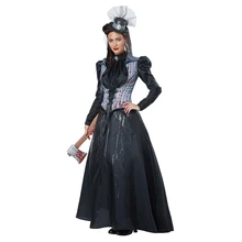 Хэллоуин высококачественный Женский взрослый Ужасный Призрак костюм невесты ужас готический костюм для вечеринок и маскарадов костюм горничной зомби