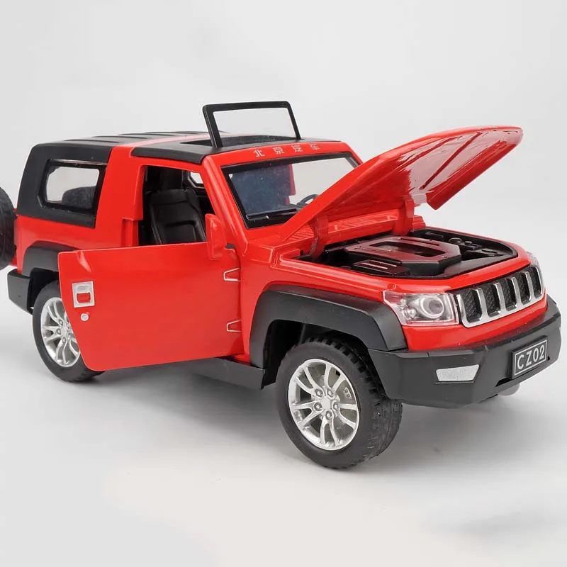 1:32 Jeep внедорожный сплав модель автомобиля звуковой светильник оттяните назад