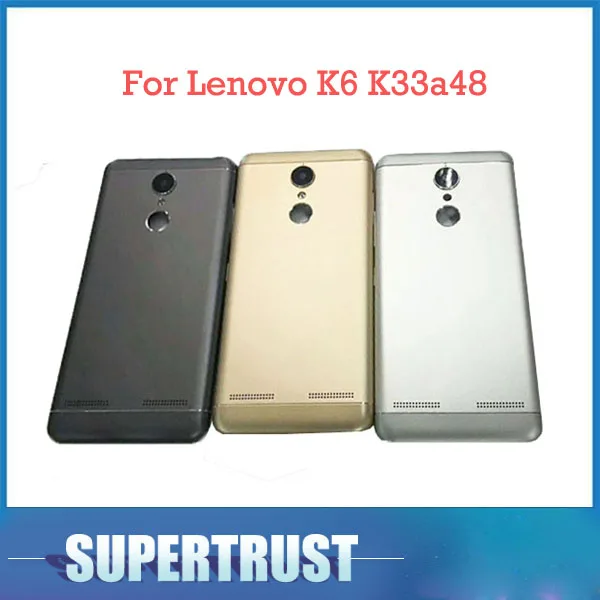 

1PC/Lot For Lenovo K6 K33a48 Battery Cover Back Door Back Cover Housing Case Sliver Grey Gold Color