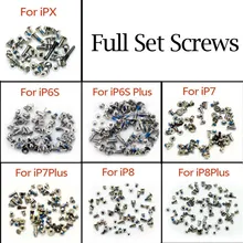 Full Set Screw mit 2 Bottom Dock für iPhone 6 s 6 s plus Schrauben X 7 8 plus Reparatur schrauben Komplette Kit Ersatz Zubehör