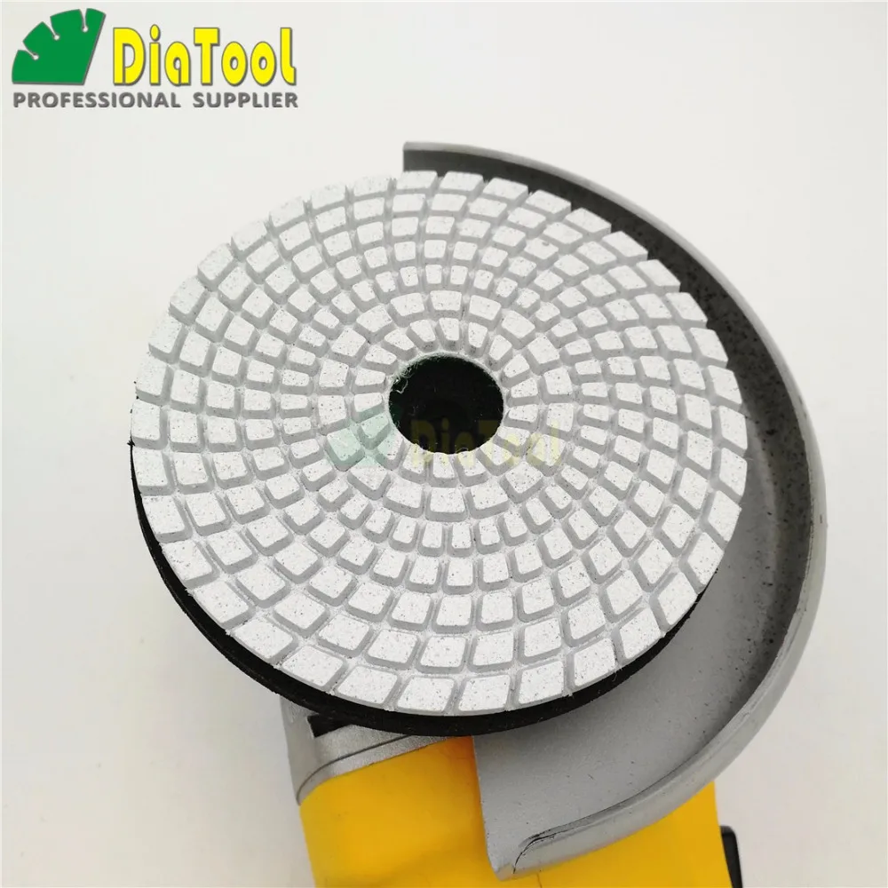 7pcs/set   Diamond Flexible polishing pads for stone, ceramic, tile, white bond no color fade