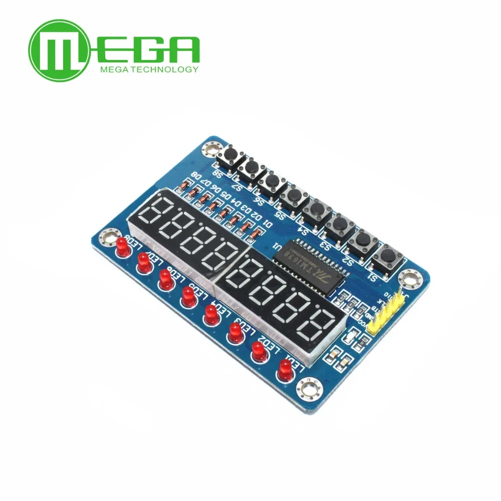 Модуль B401 TM1638 1 шт. дисплей ключа для Arduino новая 8 битная цифровая светодиодная