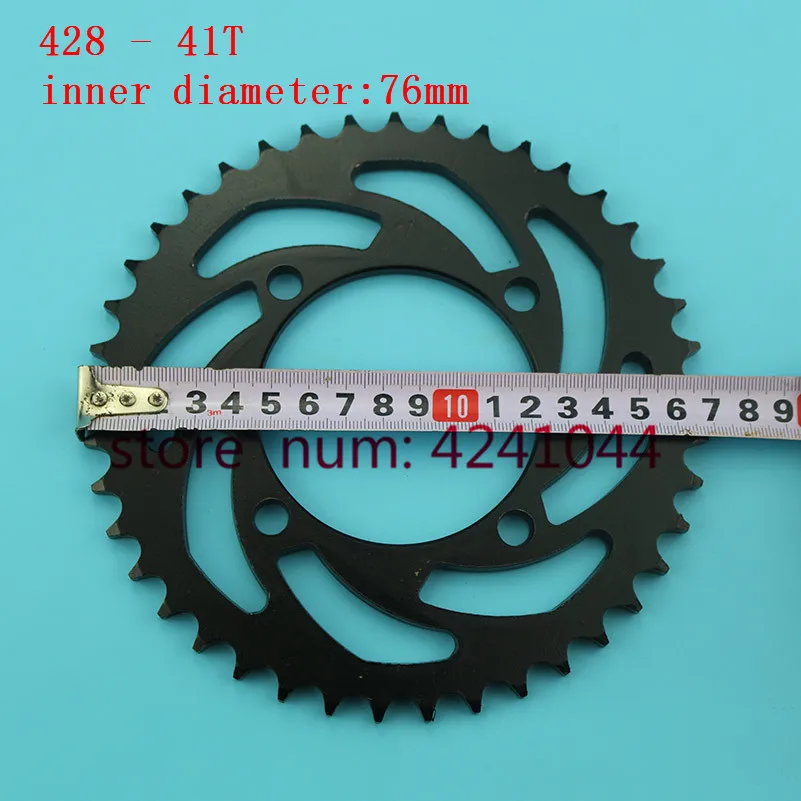 Motorcycle scooter drive gear 420 428 41T tooth 76mm rear chain sprocket For Dirt Pit Bike ATV Quad go Kart 50cc-160cc