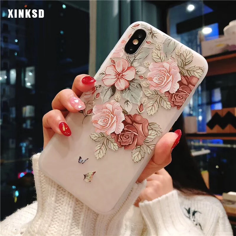 

3D Flower silicone Phone Case for Xiaomi Redmi Note 4 4X 5 6 Pro 5A Prime 4A 5 Plus S2 6A Mi 6 8 Mix 2 2s A1 6X Note 3 Case