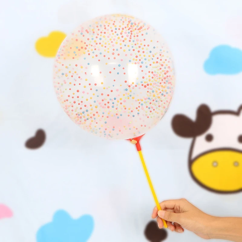 5 шт 12 дюймов прозрачные воздушные шары DIY гелиевые с конфетти или пеной для дня