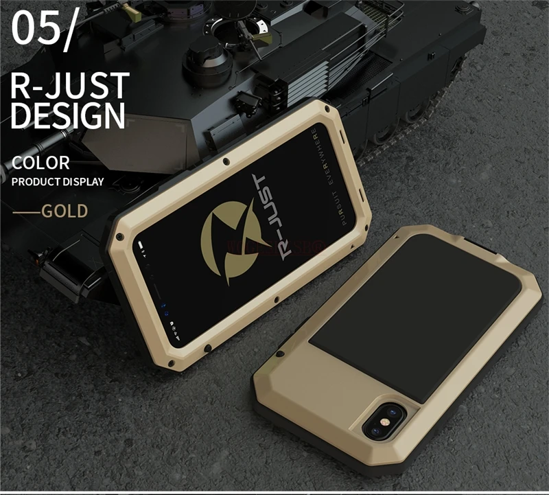 Сверхмощный защитный металлический алюминиевый чехол Doom Armor для iPhone 7 8 Plus 6 6 S X XS MAX XR SE 5 5S противоударный пылезащитный чехол