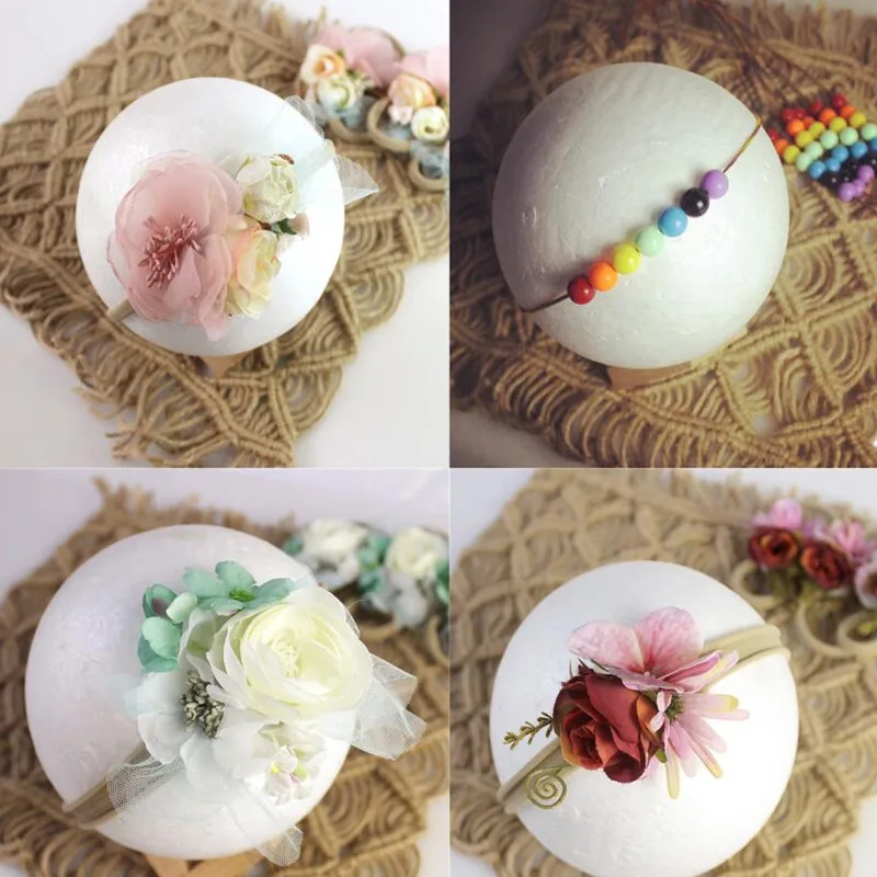 

Handwork Newborn Baby Flower Hair Accessories Baby Photo Props Photography Headband Infant Photography Props Hair Accessories