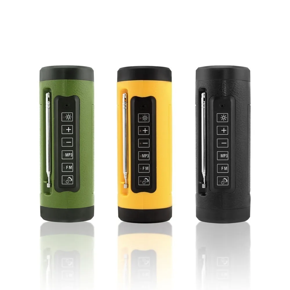 Mini Wireless Bluetooth Speaker Portable Hifi Stereo BT Speaker Subwoofer Speaker With Antenna Boombox FM Flashlight Mp3