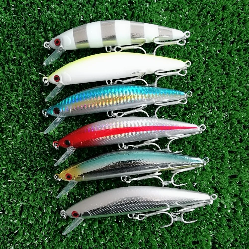 

TSURINOYA 6pcs Sinking MINNOW 120mm 40g Big Minnow Fishing Lures Artificial Hard Bait Salt Water Lure