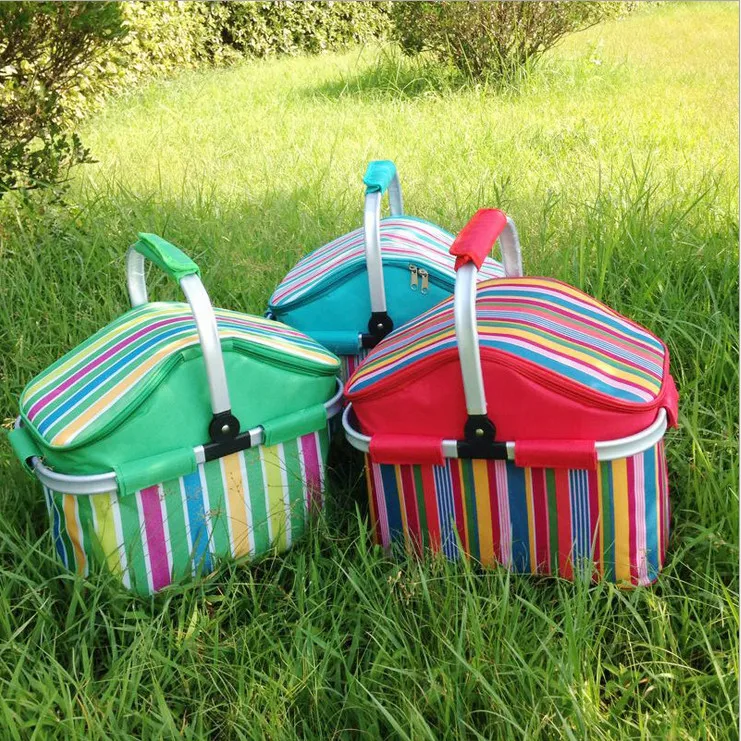 Outdoor picnic basket picnic bag ice pack insulation bag cooler box