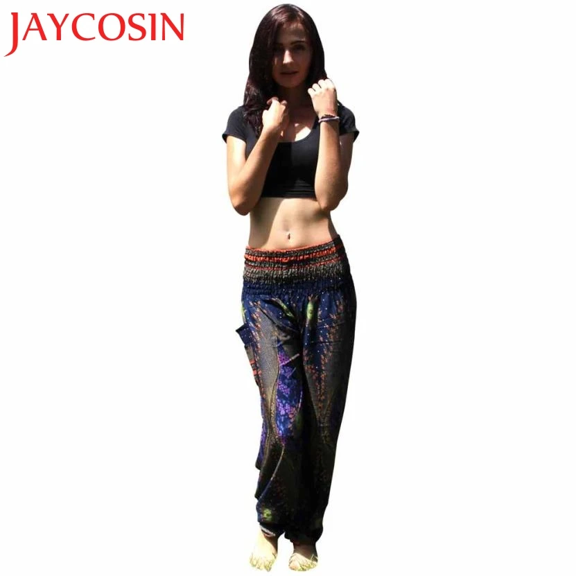 JAYCOSIN Новинка 2018 мужские и женские тайские шаровары Boho Festival Hippy Smock брюки с высокой