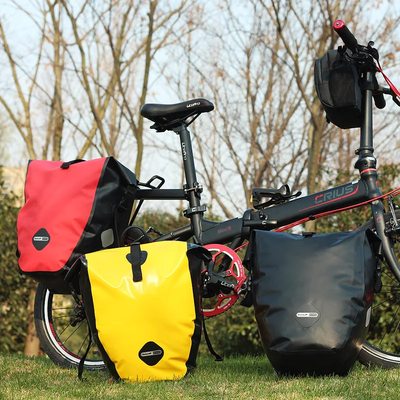 

Bike Bag MTB Road Bicycle Waterproof Back Camel Bag 32cm*17cm*38cm High Capacity Multifunction Cycling Bag Goods Shelf Bags