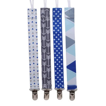 

1Pcs Baby Pacifier Clip Chain Ribbon Dummy Holder Soother Pacifier Clips Leash Strap Nipple Holder For Infant Feeding Pacifier