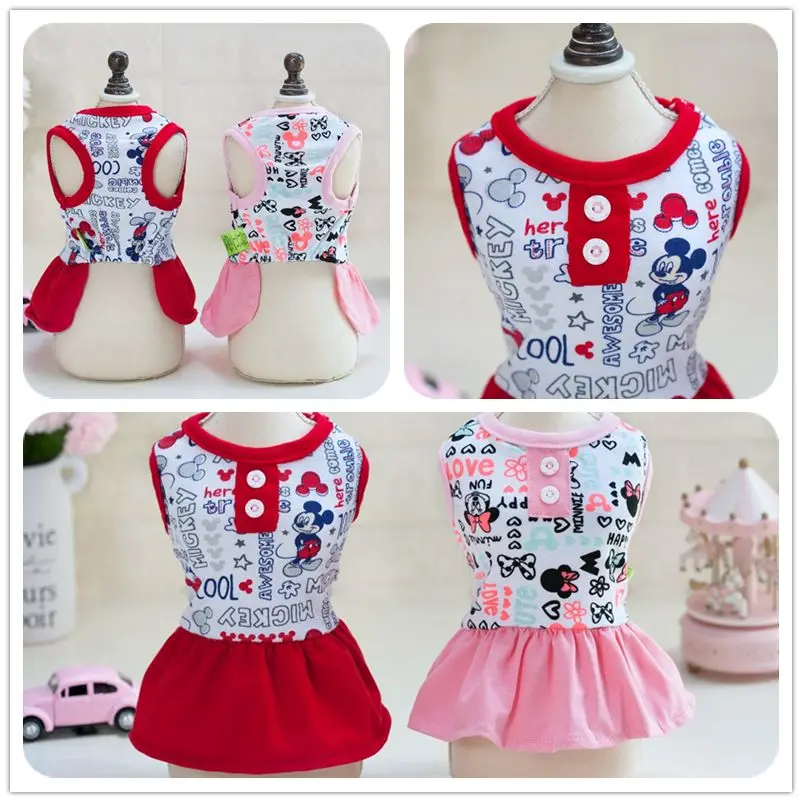 Прекрасный мультфильм Микки и Минни Маус сладкий Мягкий хлопок вязать лето